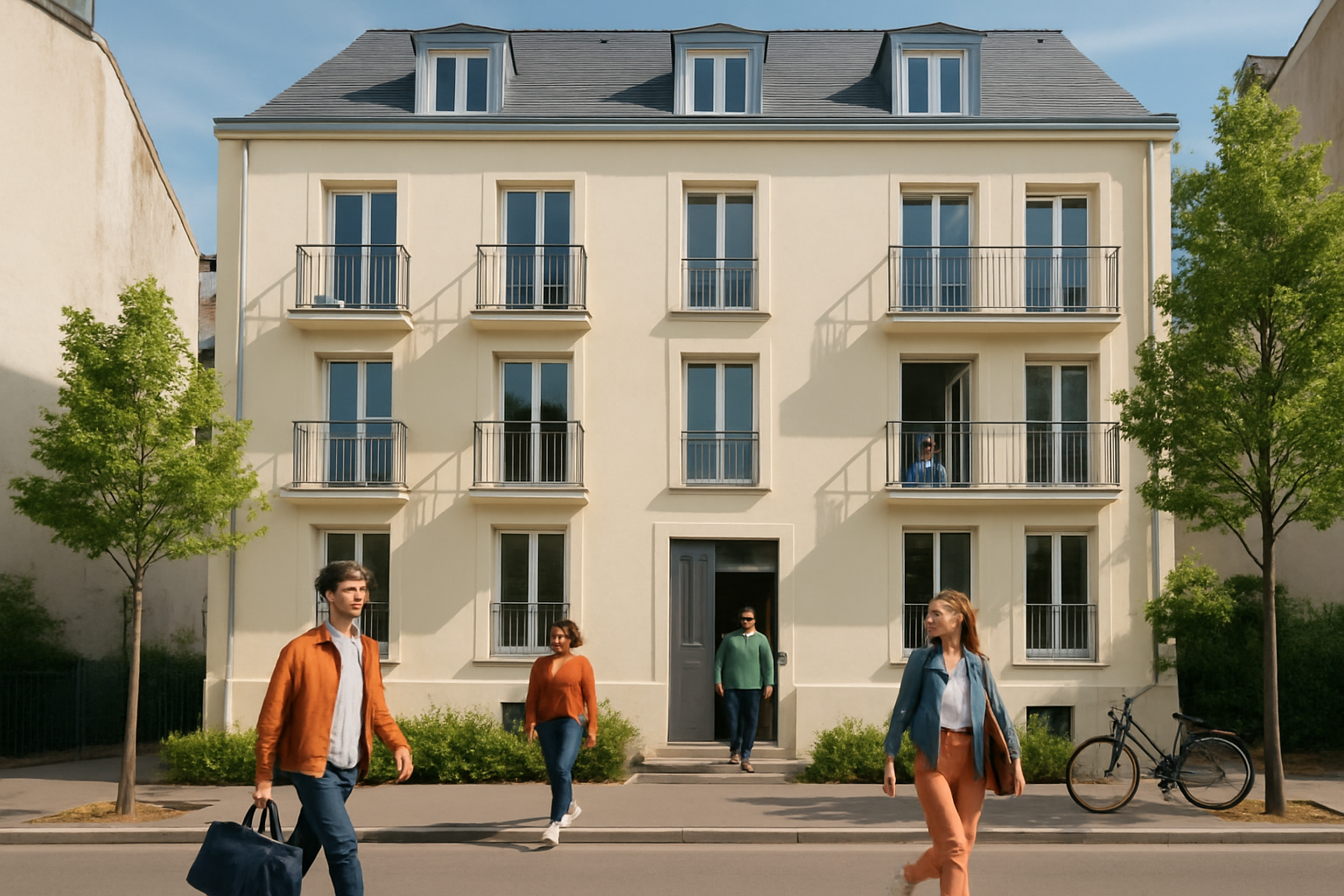 Immeuble de rapport rénové à Nantes illustrant une réussite d’investissement locatif.
