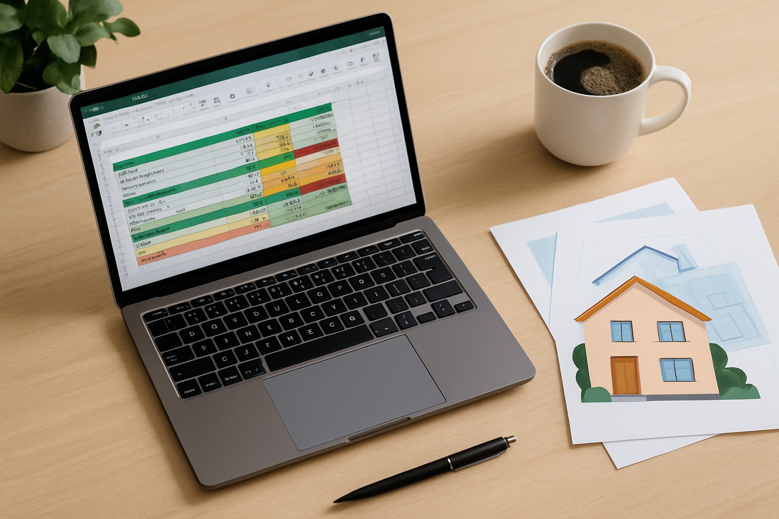 Calcul rentabilité locative excel avec formules prêtes