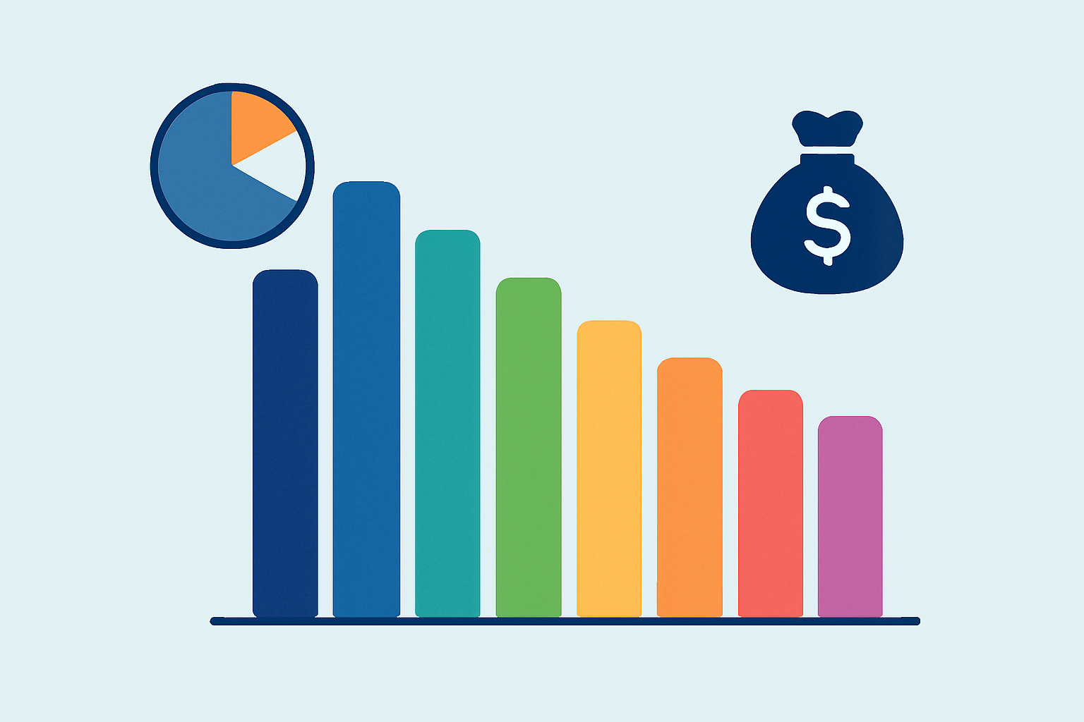 Illustration graphique représentant la répartition des salaires par métier dans le top 10 en France