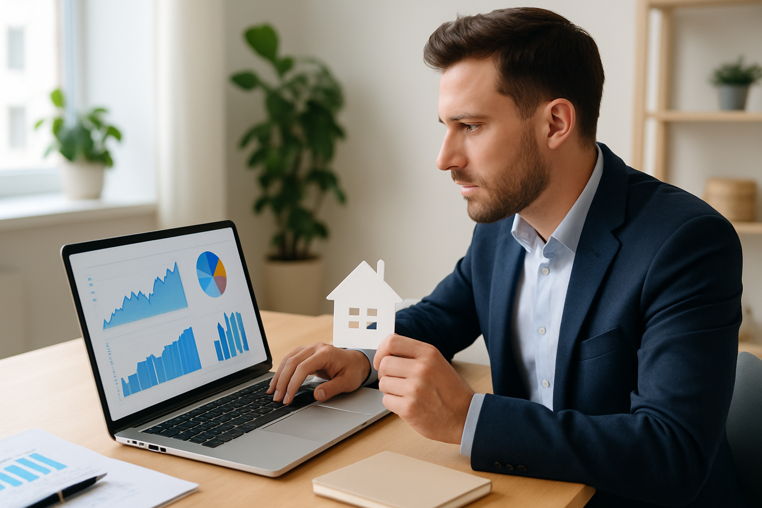 Investisseur analysant le rapport locatif pour optimiser ses revenus immobiliers.