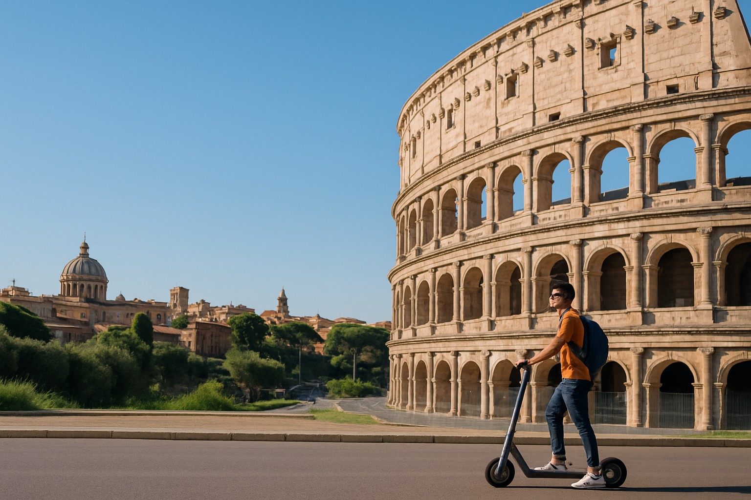 Où louer une trottinette éléctrique à Rome sans souci