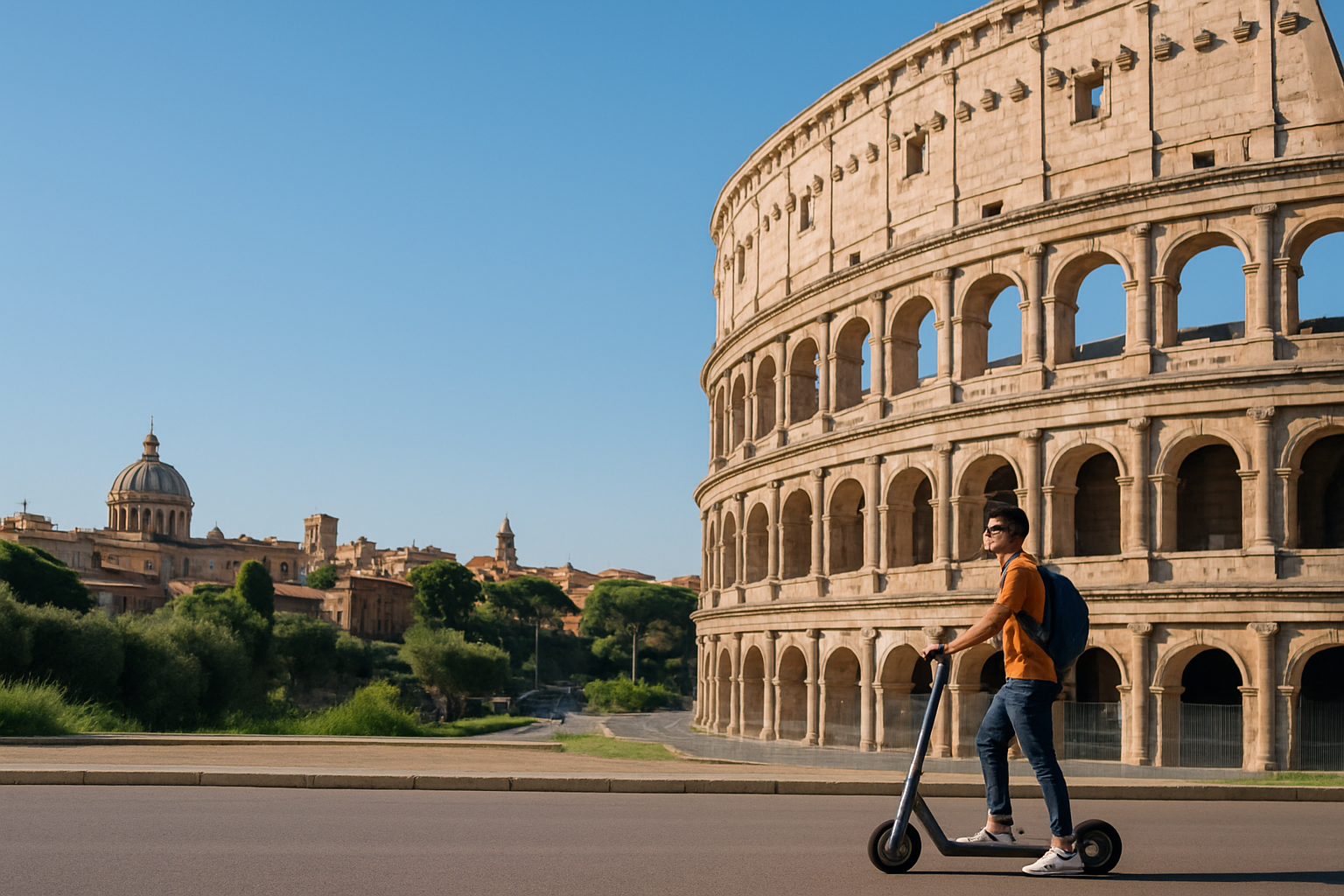 Où louer une trottinette éléctrique à Rome sans souci