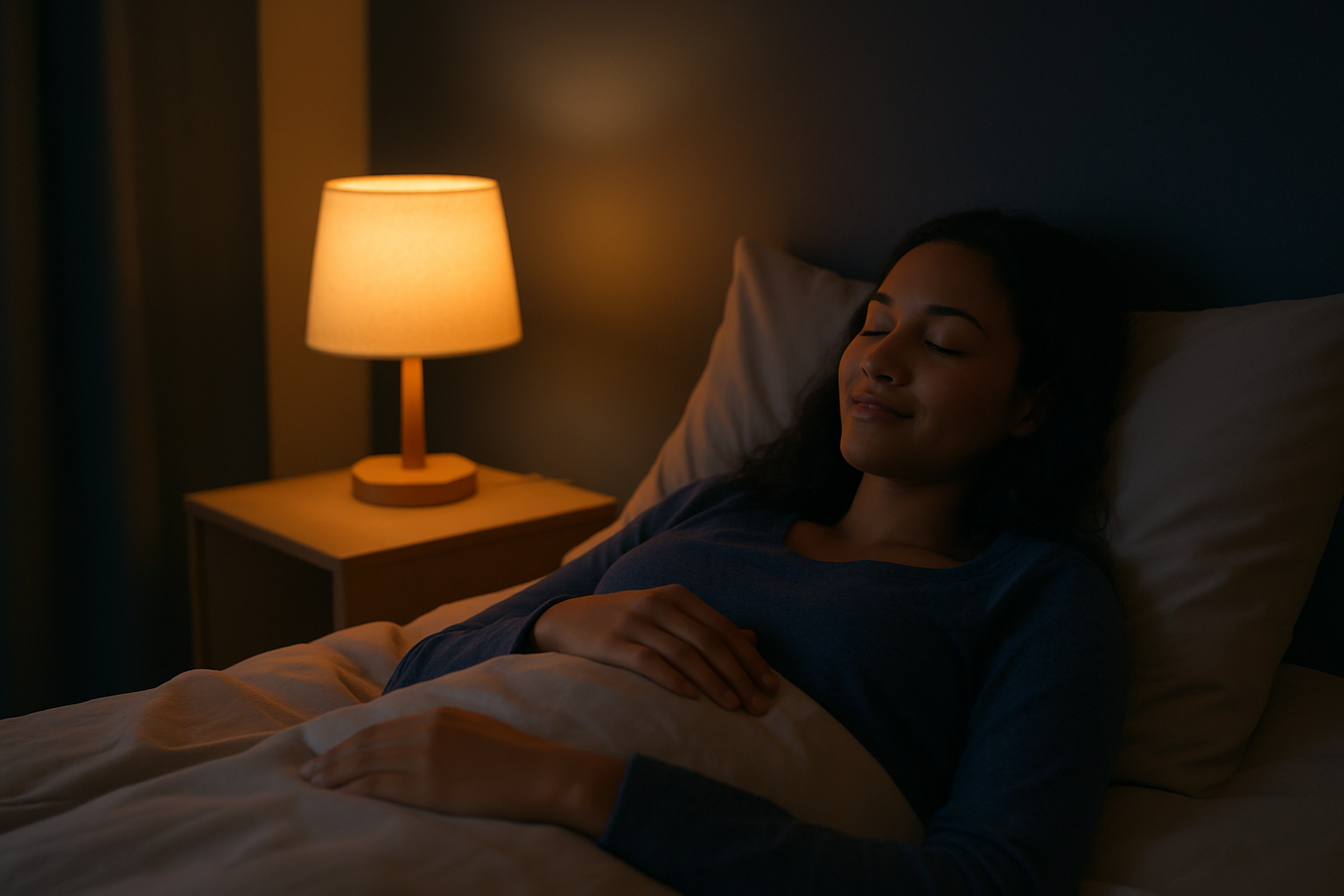Chambre calme et tamisée, idéale pour favoriser un sommeil réparateur naturel