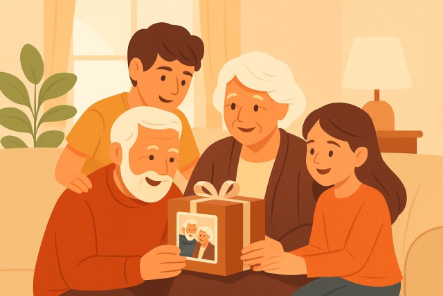 Quel cadeau grand-parents personnalisé choisir?