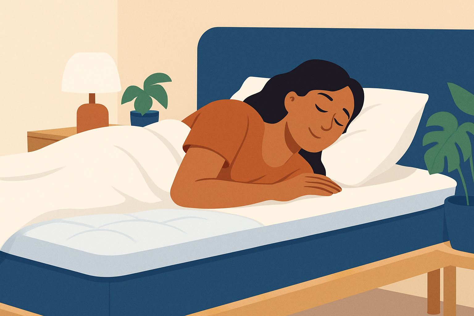 Le surmatelas Tediber en situation, illustrant son confort et son accueil moelleux